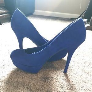 Candie’s Royal Blue Suede heels